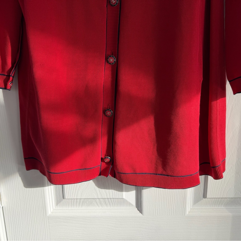 Authentic Chanel 20c Cc Button Longline Cardigan … - image 6